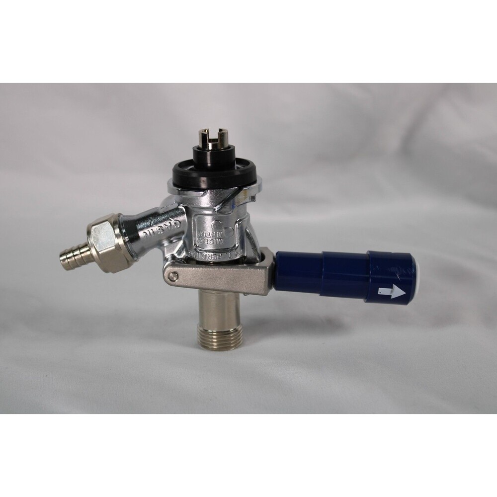 Micro Matic S System European Sankey Beer Keg Coupler Blue Lever Handle Tap PRV
